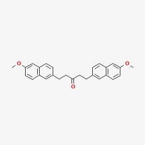 molecular formula C27H26O3 B585091 1,5-双(6-甲氧基萘-2-基)戊烷-3-酮 CAS No. 343272-53-7
