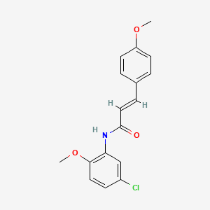 molecular formula C17H16ClNO3 B5850920 N-(5-chloro-2-methoxyphenyl)-3-(4-methoxyphenyl)acrylamide 