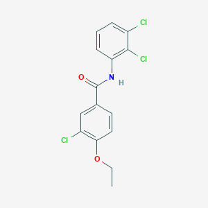molecular formula C15H12Cl3NO2 B5850921 3-chloro-N-(2,3-dichlorophenyl)-4-ethoxybenzamide 