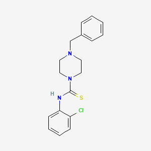 molecular formula C18H20ClN3S B5850929 4-benzyl-N-(2-chlorophenyl)-1-piperazinecarbothioamide 