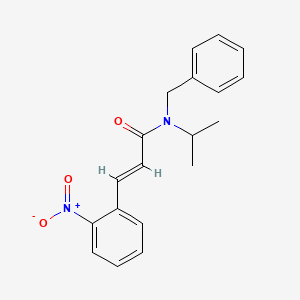 molecular formula C19H20N2O3 B5851028 N-benzyl-N-isopropyl-3-(2-nitrophenyl)acrylamide 