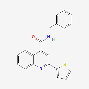 molecular formula C21H16N2OS B5851044 N-benzyl-2-(2-thienyl)-4-quinolinecarboxamide 