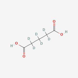 molecular formula C5H8O4 B585105 戊二酸-d6 CAS No. 154184-99-3