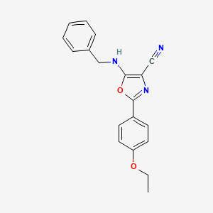 5-(benzylamino)-2-(4-ethoxyphenyl)-1,3-oxazole-4-carbonitrile