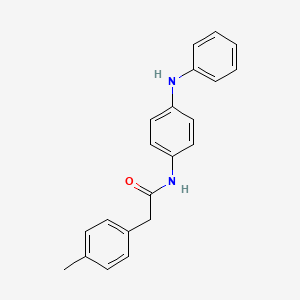molecular formula C21H20N2O B5851064 N-(4-anilinophenyl)-2-(4-methylphenyl)acetamide 