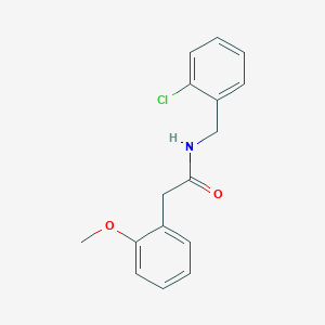 molecular formula C16H16ClNO2 B5851073 N-(2-chlorobenzyl)-2-(2-methoxyphenyl)acetamide 