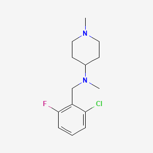 molecular formula C14H20ClFN2 B5851086 N-(2-chloro-6-fluorobenzyl)-N,1-dimethyl-4-piperidinamine 