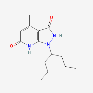 molecular formula C14H21N3O2 B5851094 3-hydroxy-4-methyl-1-(1-propylbutyl)-1,7-dihydro-6H-pyrazolo[3,4-b]pyridin-6-one 