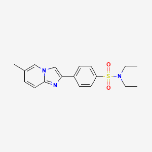 molecular formula C18H21N3O2S B5851097 N,N-diethyl-4-(6-methylimidazo[1,2-a]pyridin-2-yl)benzenesulfonamide 