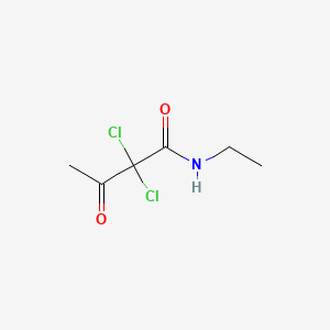 molecular formula C6H9Cl2NO2 B585110 2,2-Dichloro-N-ethylacetoacetamide CAS No. 22543-24-4