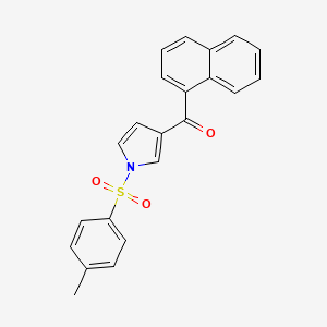 molecular formula C22H17NO3S B585111 Naphthalen-1-yl(1-tosyl-1H-pyrrol-3-yl)methanone CAS No. 129667-10-3