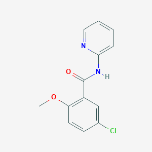 molecular formula C13H11ClN2O2 B5851119 5-chloro-2-methoxy-N-2-pyridinylbenzamide 
