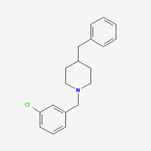 molecular formula C19H22ClN B5851123 4-benzyl-1-(3-chlorobenzyl)piperidine 