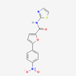 molecular formula C14H9N3O4S B5851148 5-(4-nitrophenyl)-N-1,3-thiazol-2-yl-2-furamide 