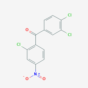 molecular formula C13H6Cl3NO3 B5851158 (2-chloro-4-nitrophenyl)(3,4-dichlorophenyl)methanone 