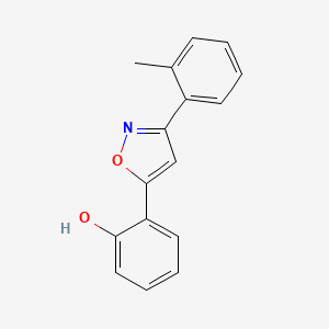 molecular formula C16H13NO2 B5851205 2-[3-(2-methylphenyl)-5-isoxazolyl]phenol 
