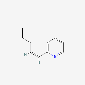 molecular formula C10H13N B585123 2-[(1Z)-1-Penten-1-yl]pyridine CAS No. 145091-66-3