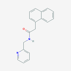 molecular formula C18H16N2O B5851239 2-(1-naphthyl)-N-(2-pyridinylmethyl)acetamide 