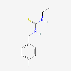 molecular formula C10H13FN2S B5851278 N-ethyl-N'-(4-fluorobenzyl)thiourea 