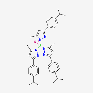molecular formula C39H45BKN6 B585129 氢三(3-(4-异丙苯基)-5-甲基吡唑-1-基)硼酸钾 CAS No. 154508-19-7