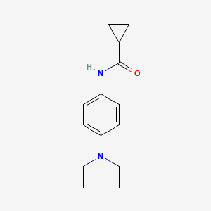 molecular formula C14H20N2O B5851321 N-[4-(diethylamino)phenyl]cyclopropanecarboxamide 