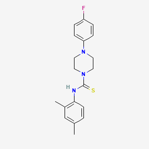 molecular formula C19H22FN3S B5851341 N-(2,4-dimethylphenyl)-4-(4-fluorophenyl)-1-piperazinecarbothioamide 