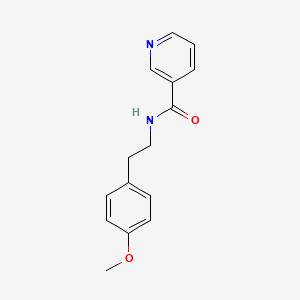 molecular formula C15H16N2O2 B5851342 N-[2-(4-methoxyphenyl)ethyl]nicotinamide 