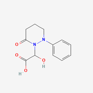 2-Hydroxy-2-(6-oxo-2-phenyldiazinan-1-yl)acetic acid