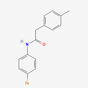 molecular formula C15H14BrNO B5851353 N-(4-bromophenyl)-2-(4-methylphenyl)acetamide 