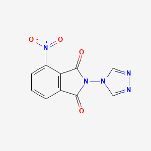 molecular formula C10H5N5O4 B5851374 4-nitro-2-(4H-1,2,4-triazol-4-yl)-1H-isoindole-1,3(2H)-dione 