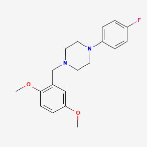 molecular formula C19H23FN2O2 B5851375 1-(2,5-dimethoxybenzyl)-4-(4-fluorophenyl)piperazine 