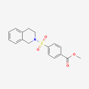 molecular formula C17H17NO4S B5851386 methyl 4-(3,4-dihydro-2(1H)-isoquinolinylsulfonyl)benzoate 