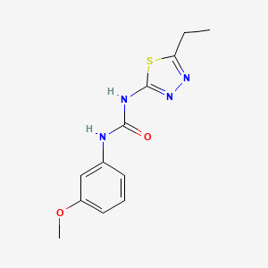 molecular formula C12H14N4O2S B5851417 N-(5-ethyl-1,3,4-thiadiazol-2-yl)-N'-(3-methoxyphenyl)urea 
