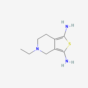 molecular formula C9H15N3S B585142 5-Ethyl-4,5,6,7-tetrahydrothieno[3,4-c]pyridine-1,3-diamine CAS No. 104617-80-3