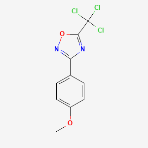 molecular formula C10H7Cl3N2O2 B5851434 3-(4-methoxyphenyl)-5-(trichloromethyl)-1,2,4-oxadiazole 