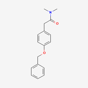 molecular formula C17H19NO2 B585144 2-(4-(ベンジルオキシ)フェニル)-N,N-ジメチルアセトアミド CAS No. 919475-15-3