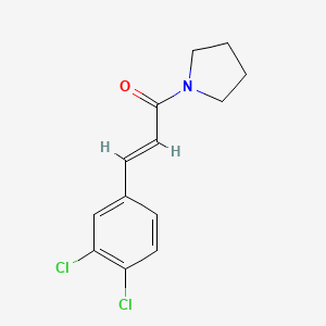 molecular formula C13H13Cl2NO B5851440 1-[3-(3,4-dichlorophenyl)acryloyl]pyrrolidine 