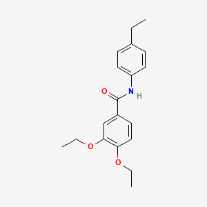 molecular formula C19H23NO3 B5851453 3,4-diethoxy-N-(4-ethylphenyl)benzamide 