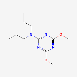 molecular formula C11H20N4O2 B5851468 4,6-dimethoxy-N,N-dipropyl-1,3,5-triazin-2-amine 