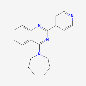 molecular formula C19H20N4 B5851469 4-(1-azepanyl)-2-(4-pyridinyl)quinazoline 
