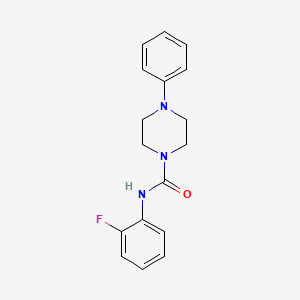 molecular formula C17H18FN3O B5851477 N-(2-fluorophenyl)-4-phenyl-1-piperazinecarboxamide 