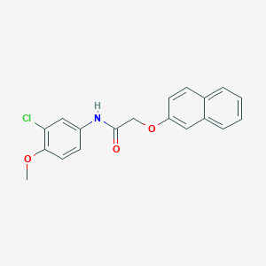 molecular formula C19H16ClNO3 B5851495 N-(3-chloro-4-methoxyphenyl)-2-(2-naphthyloxy)acetamide 