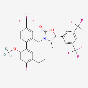 molecular formula C30H25F10NO3 B585151 安西他匹-d3 CAS No. 1061715-90-9