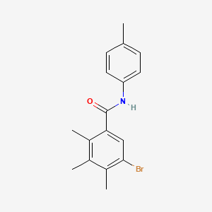 molecular formula C17H18BrNO B5851515 5-bromo-2,3,4-trimethyl-N-(4-methylphenyl)benzamide 