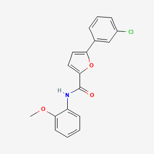 molecular formula C18H14ClNO3 B5851562 5-(3-chlorophenyl)-N-(2-methoxyphenyl)-2-furamide 