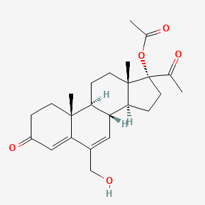 6-Demethyl-6-(hydroxymethyl)-megestrol acetate