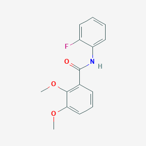 molecular formula C15H14FNO3 B5851572 N-(2-fluorophenyl)-2,3-dimethoxybenzamide 