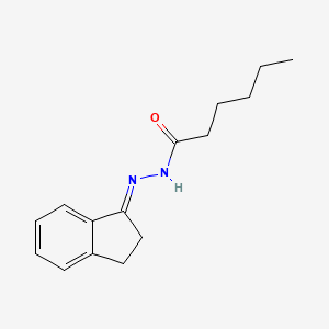 molecular formula C15H20N2O B5851578 N'-(2,3-dihydro-1H-inden-1-ylidene)hexanohydrazide 