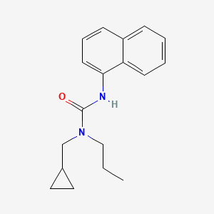 molecular formula C18H22N2O B5851601 N-(cyclopropylmethyl)-N'-1-naphthyl-N-propylurea 