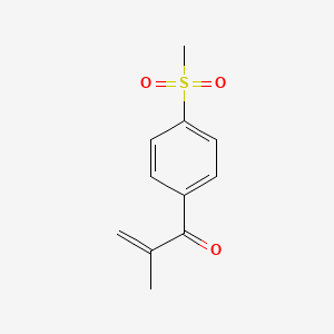 molecular formula C11H12O3S B585163 2-Methyl-1-[4-(methylsulfonyl)phenyl]-2-propen-1-one CAS No. 516453-68-2